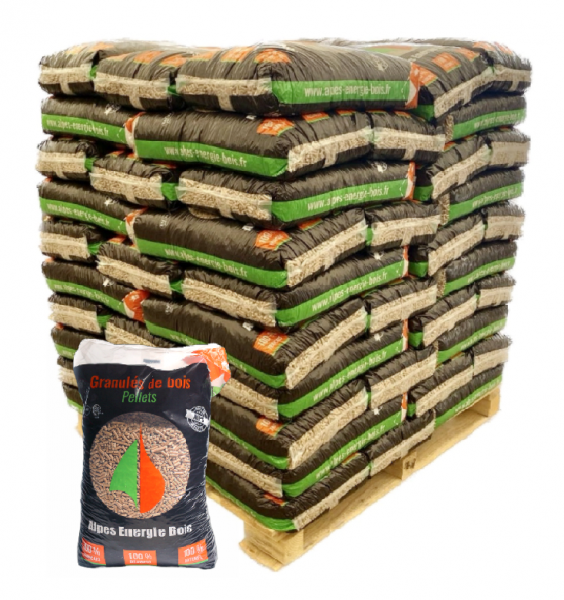 Palette 70 Sacs 15 Kg - ALPES ENERGIE BOIS